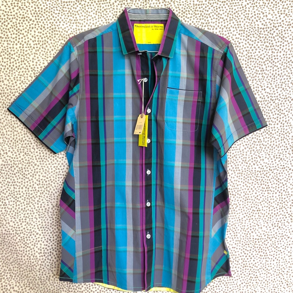 🆕 Descendant of Thieves Plaid Short Sleeve Shirt